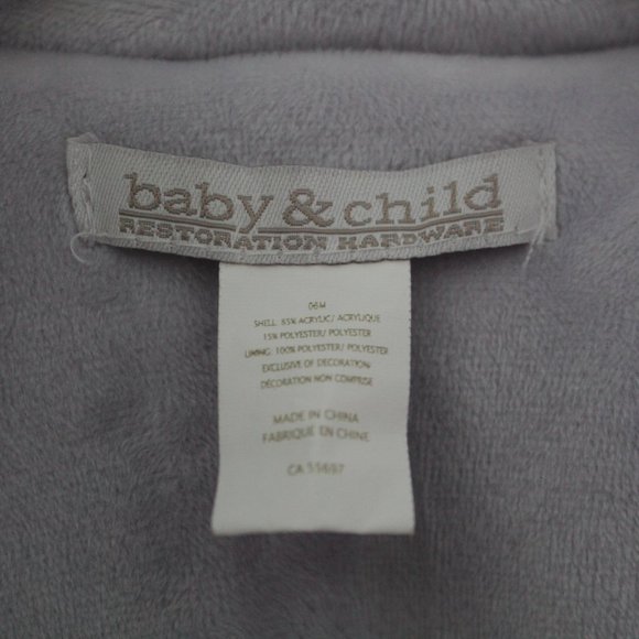 Restoration Hardware Luxe Faux Fur Baby Bunting - Lavender 0-6 months Snow - Picture 5 of 10